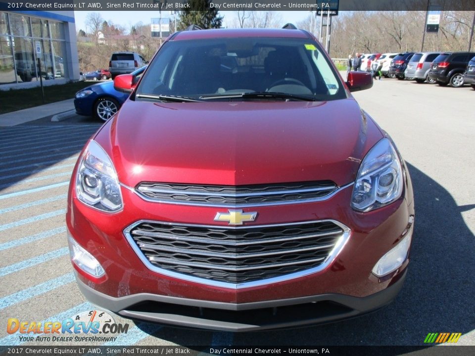 2017 Chevrolet Equinox LT AWD Siren Red Tintcoat / Jet Black Photo #9