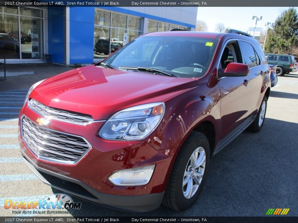 2017 Chevrolet Equinox LT AWD Siren Red Tintcoat / Jet Black Photo #10