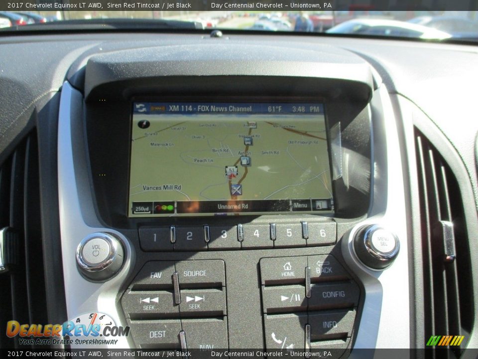 2017 Chevrolet Equinox LT AWD Siren Red Tintcoat / Jet Black Photo #16