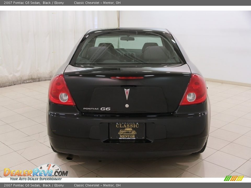 2007 Pontiac G6 Sedan Black / Ebony Photo #13