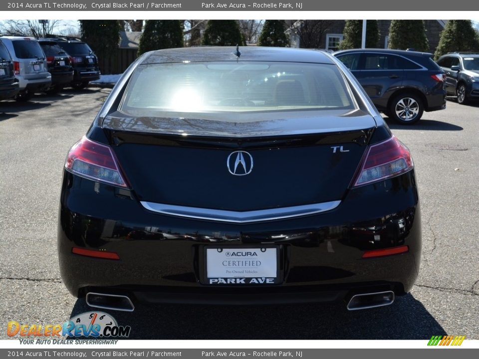 2014 Acura TL Technology Crystal Black Pearl / Parchment Photo #4