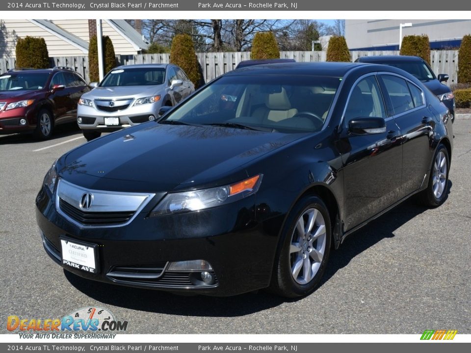 2014 Acura TL Technology Crystal Black Pearl / Parchment Photo #7