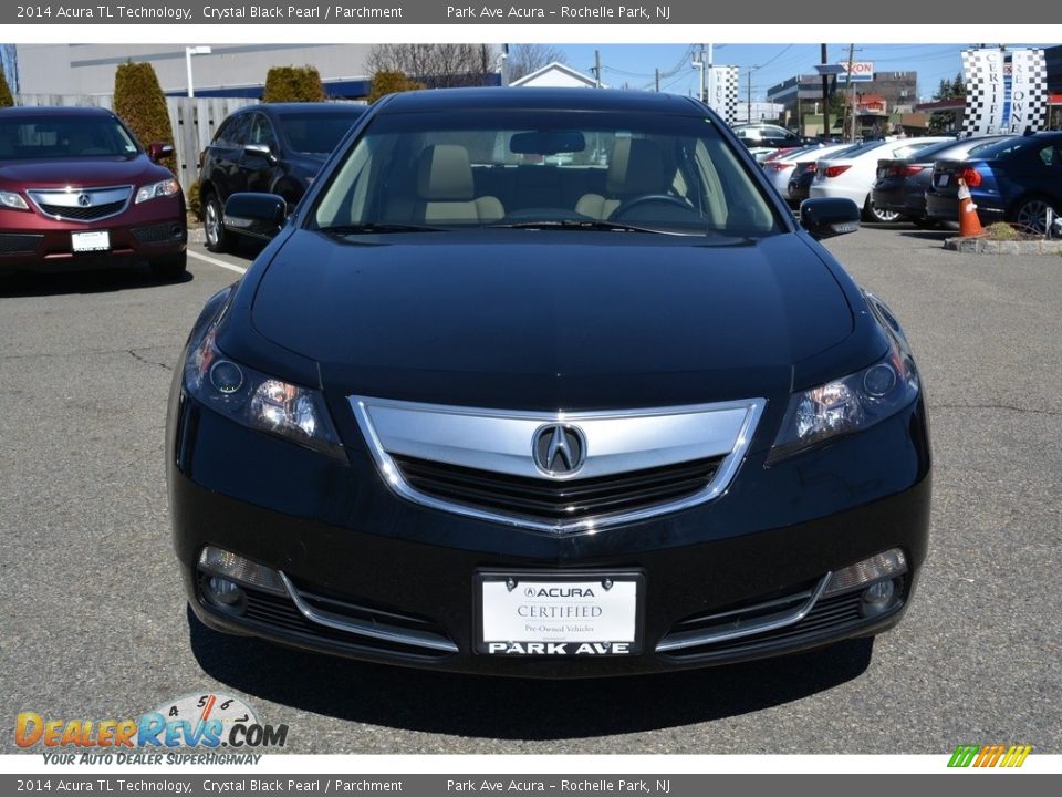 2014 Acura TL Technology Crystal Black Pearl / Parchment Photo #8