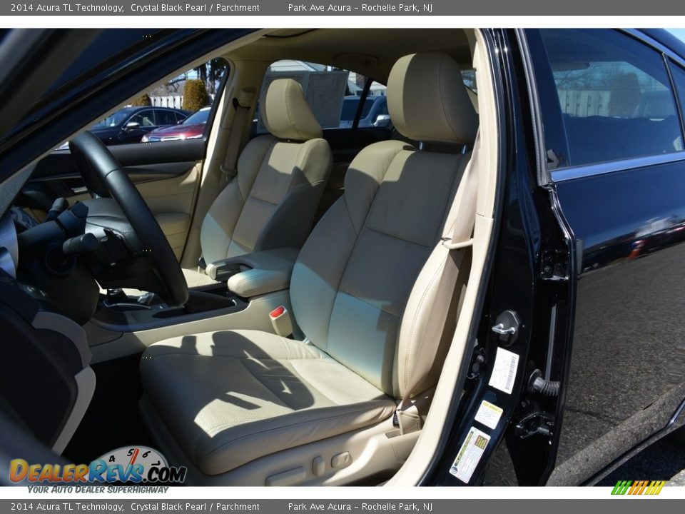 2014 Acura TL Technology Crystal Black Pearl / Parchment Photo #13