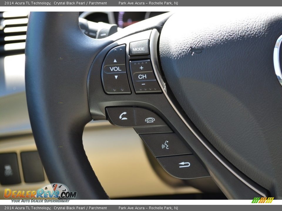 2014 Acura TL Technology Crystal Black Pearl / Parchment Photo #19