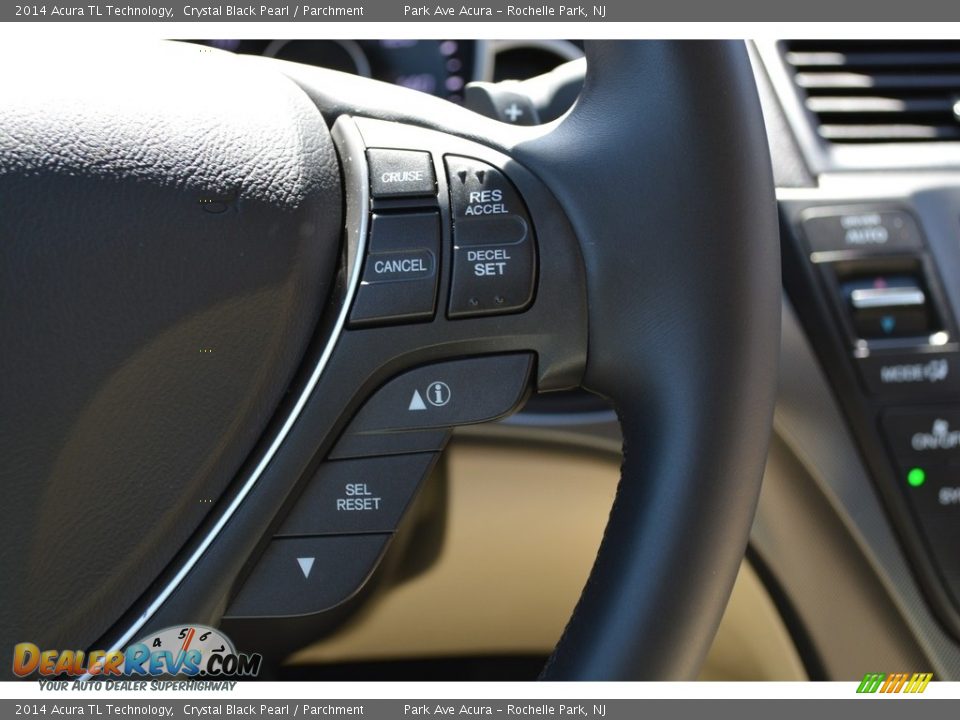 2014 Acura TL Technology Crystal Black Pearl / Parchment Photo #20