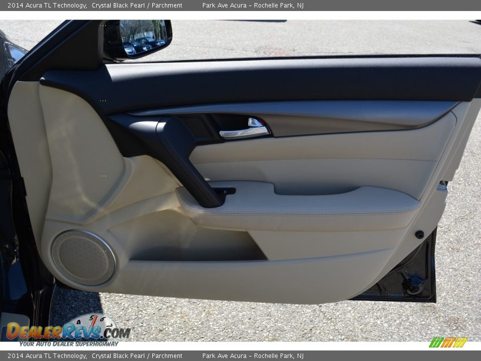 2014 Acura TL Technology Crystal Black Pearl / Parchment Photo #27