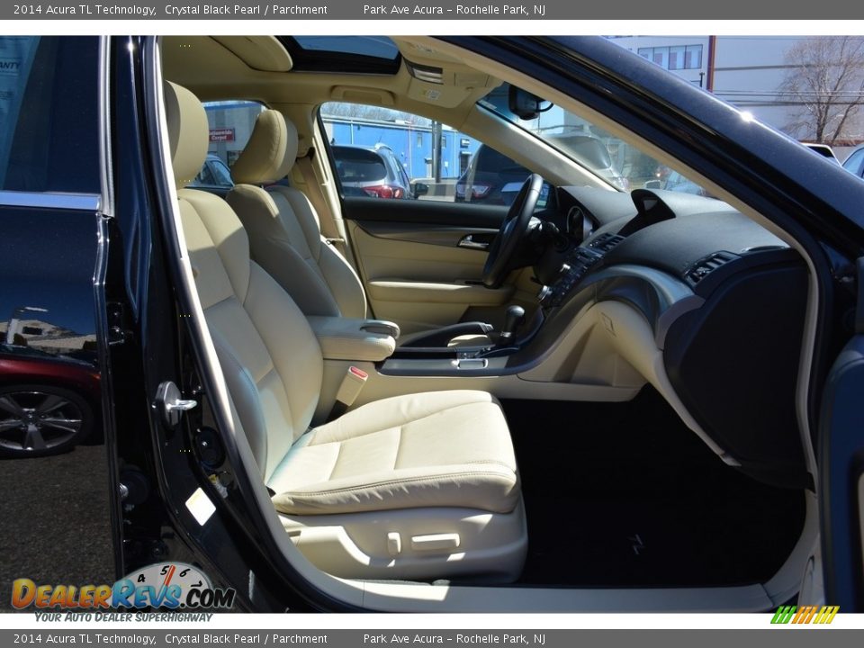 2014 Acura TL Technology Crystal Black Pearl / Parchment Photo #29