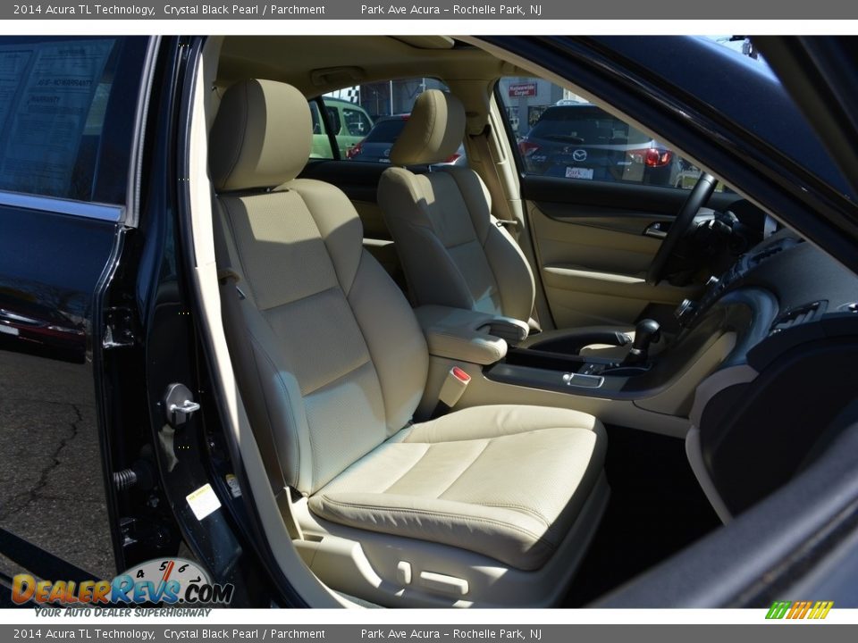2014 Acura TL Technology Crystal Black Pearl / Parchment Photo #30