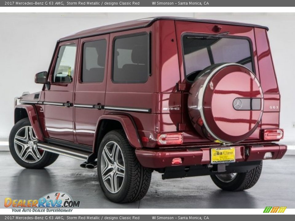 2017 Mercedes-Benz G 63 AMG Storm Red Metallic / designo Classic Red Photo #3