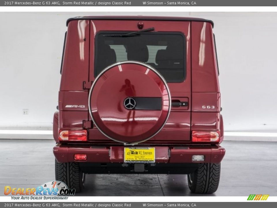 2017 Mercedes-Benz G 63 AMG Storm Red Metallic / designo Classic Red Photo #4