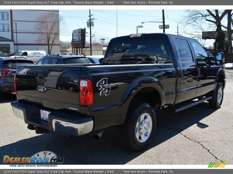 2014 Ford F250 Super Duty XLT Crew Cab 4x4 Tuxedo Black Metallic / Steel Photo #4
