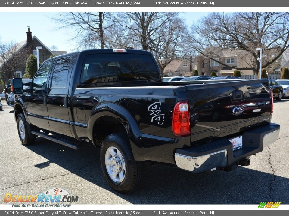 2014 Ford F250 Super Duty XLT Crew Cab 4x4 Tuxedo Black Metallic / Steel Photo #6