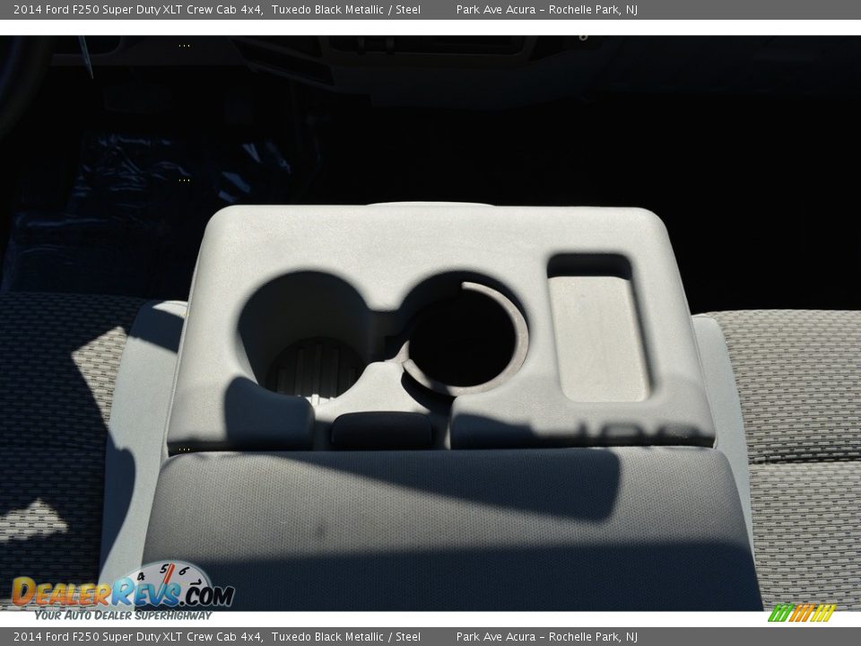 2014 Ford F250 Super Duty XLT Crew Cab 4x4 Tuxedo Black Metallic / Steel Photo #17