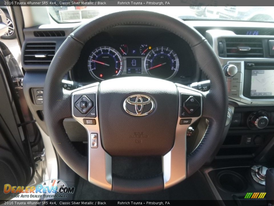2016 Toyota 4Runner SR5 4x4 Classic Silver Metallic / Black Photo #12