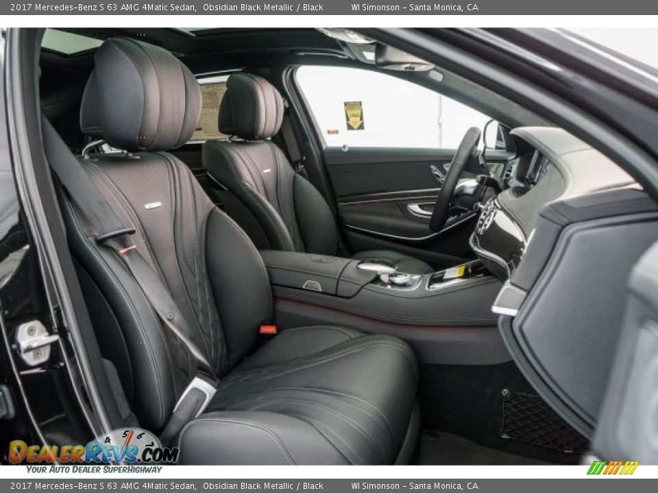 Black Interior - 2017 Mercedes-Benz S 63 AMG 4Matic Sedan Photo #2