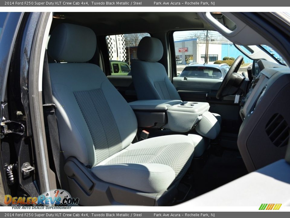 2014 Ford F250 Super Duty XLT Crew Cab 4x4 Tuxedo Black Metallic / Steel Photo #29