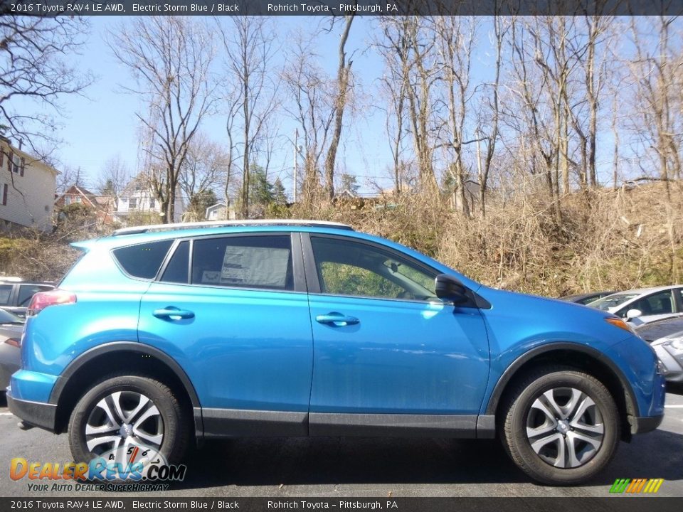 2016 Toyota RAV4 LE AWD Electric Storm Blue / Black Photo #2
