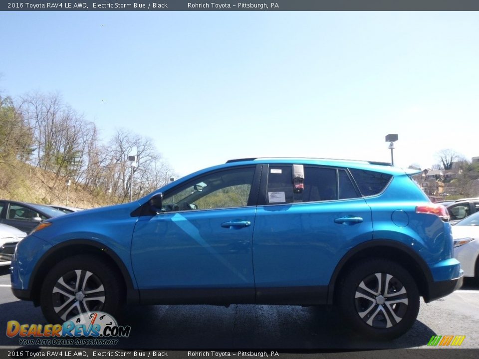 2016 Toyota RAV4 LE AWD Electric Storm Blue / Black Photo #3
