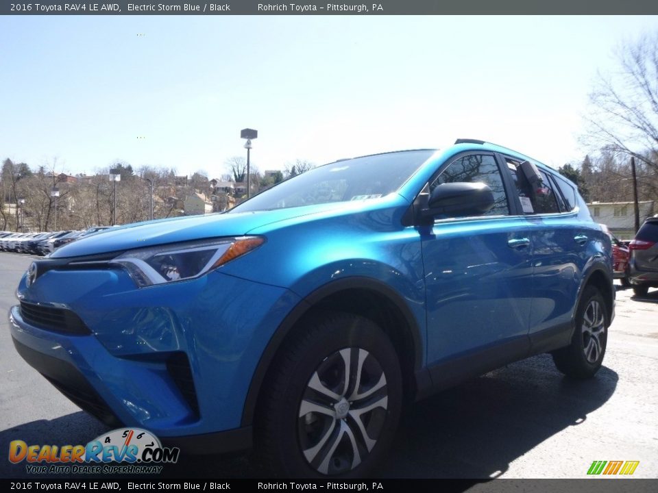2016 Toyota RAV4 LE AWD Electric Storm Blue / Black Photo #4