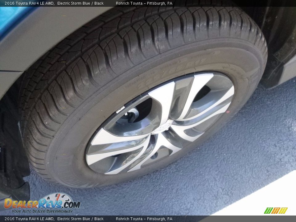 2016 Toyota RAV4 LE AWD Electric Storm Blue / Black Photo #5