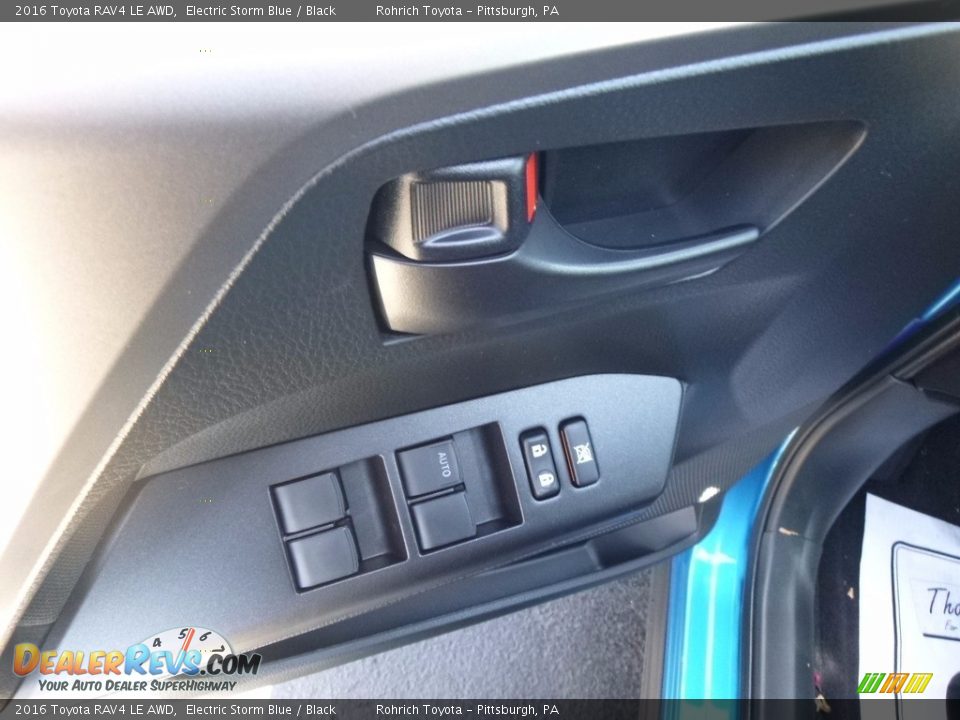 2016 Toyota RAV4 LE AWD Electric Storm Blue / Black Photo #9