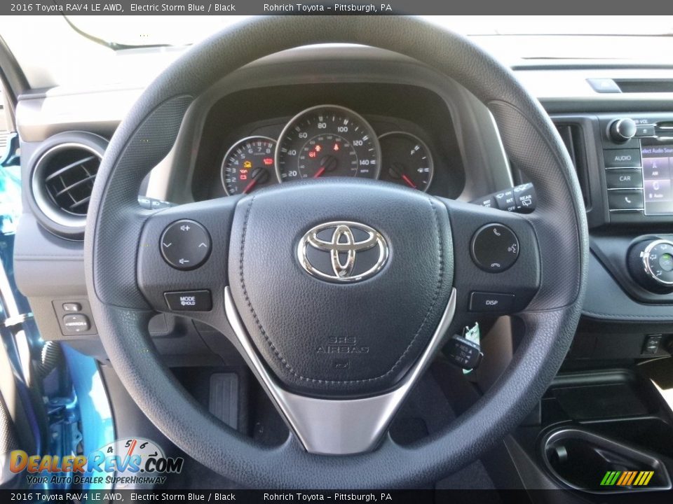 2016 Toyota RAV4 LE AWD Electric Storm Blue / Black Photo #12