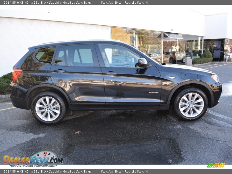 2014 BMW X3 xDrive28i Black Sapphire Metallic / Sand Beige Photo #2