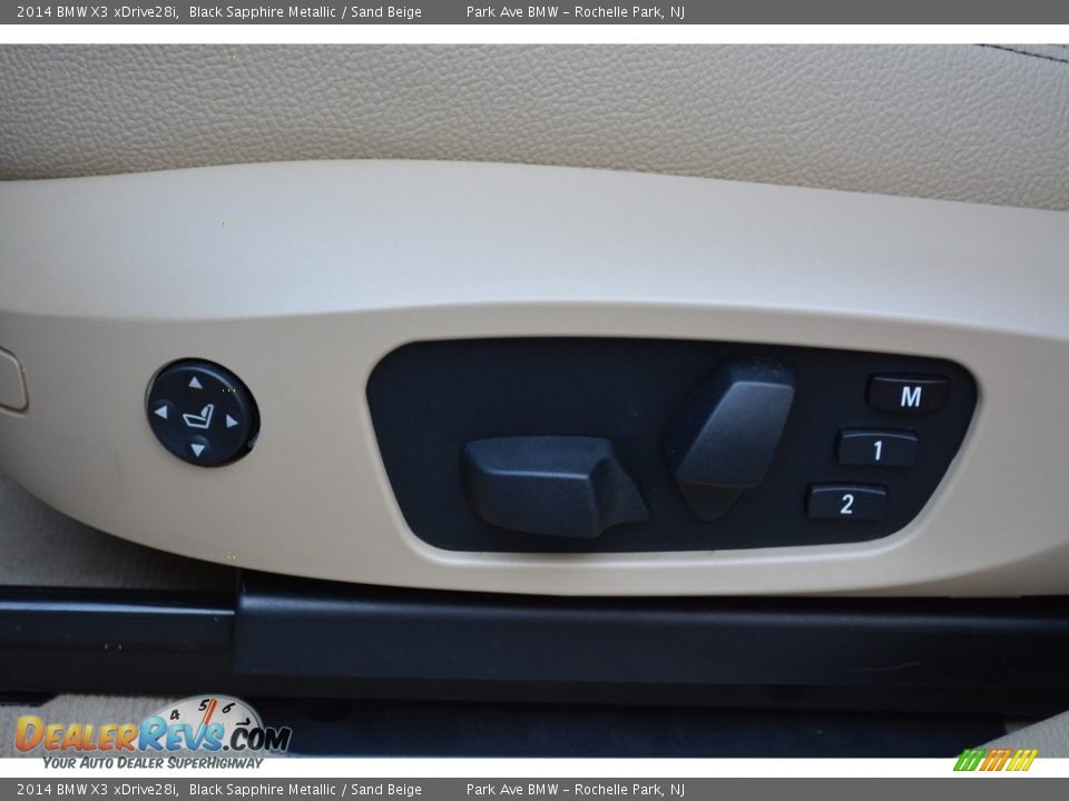 2014 BMW X3 xDrive28i Black Sapphire Metallic / Sand Beige Photo #12