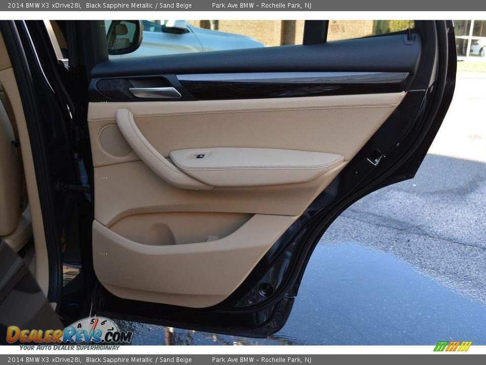 2014 BMW X3 xDrive28i Black Sapphire Metallic / Sand Beige Photo #24