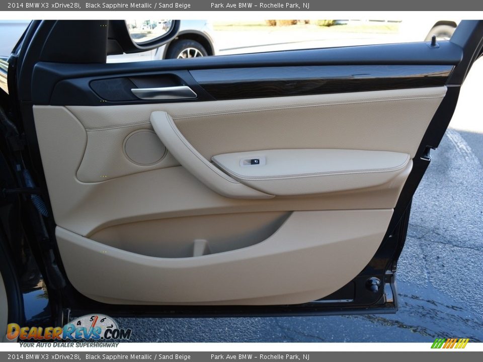 2014 BMW X3 xDrive28i Black Sapphire Metallic / Sand Beige Photo #26
