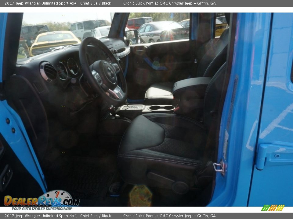 2017 Jeep Wrangler Unlimited Sport 4x4 Chief Blue / Black Photo #9