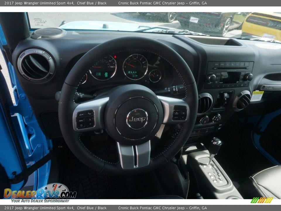 2017 Jeep Wrangler Unlimited Sport 4x4 Chief Blue / Black Photo #10