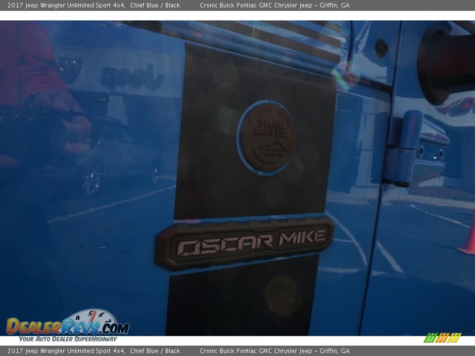 2017 Jeep Wrangler Unlimited Sport 4x4 Chief Blue / Black Photo #12