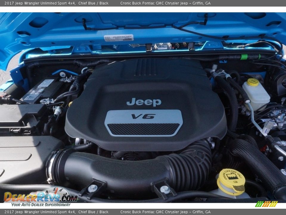 2017 Jeep Wrangler Unlimited Sport 4x4 Chief Blue / Black Photo #13