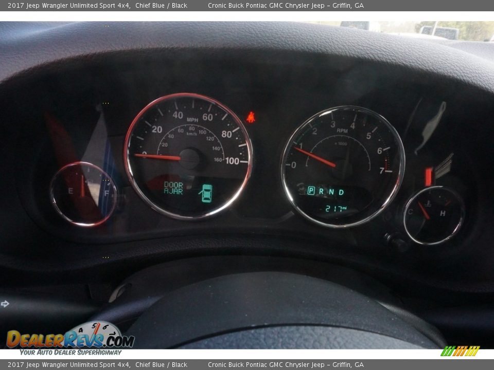 2017 Jeep Wrangler Unlimited Sport 4x4 Chief Blue / Black Photo #14