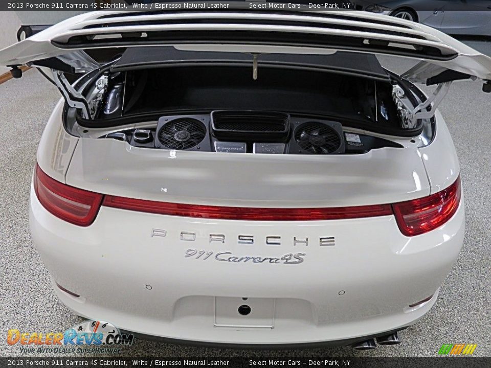 2013 Porsche 911 Carrera 4S Cabriolet White / Espresso Natural Leather Photo #11