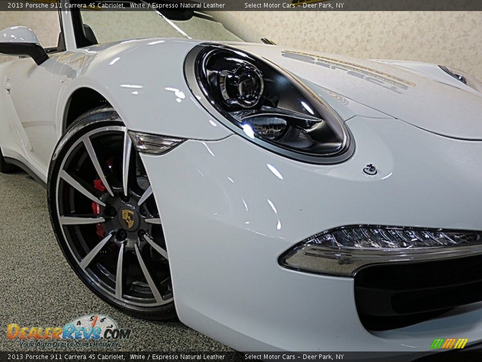 2013 Porsche 911 Carrera 4S Cabriolet White / Espresso Natural Leather Photo #16