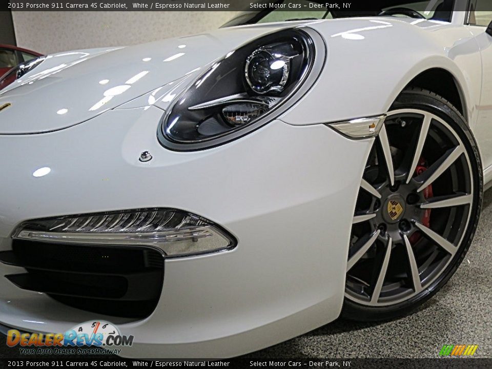 2013 Porsche 911 Carrera 4S Cabriolet White / Espresso Natural Leather Photo #17