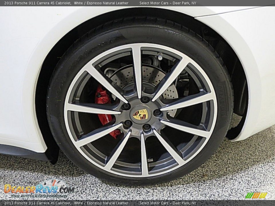 2013 Porsche 911 Carrera 4S Cabriolet White / Espresso Natural Leather Photo #18