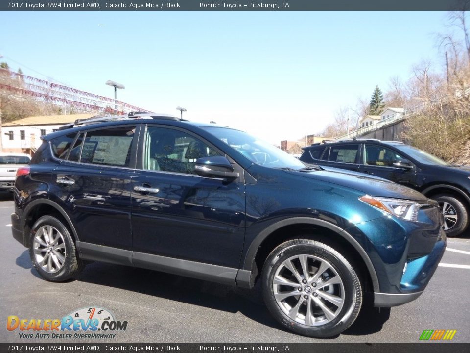 2017 Toyota RAV4 Limited AWD Galactic Aqua Mica / Black Photo #1
