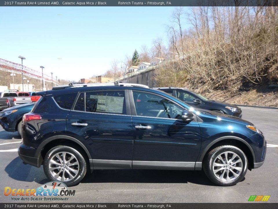 2017 Toyota RAV4 Limited AWD Galactic Aqua Mica / Black Photo #2