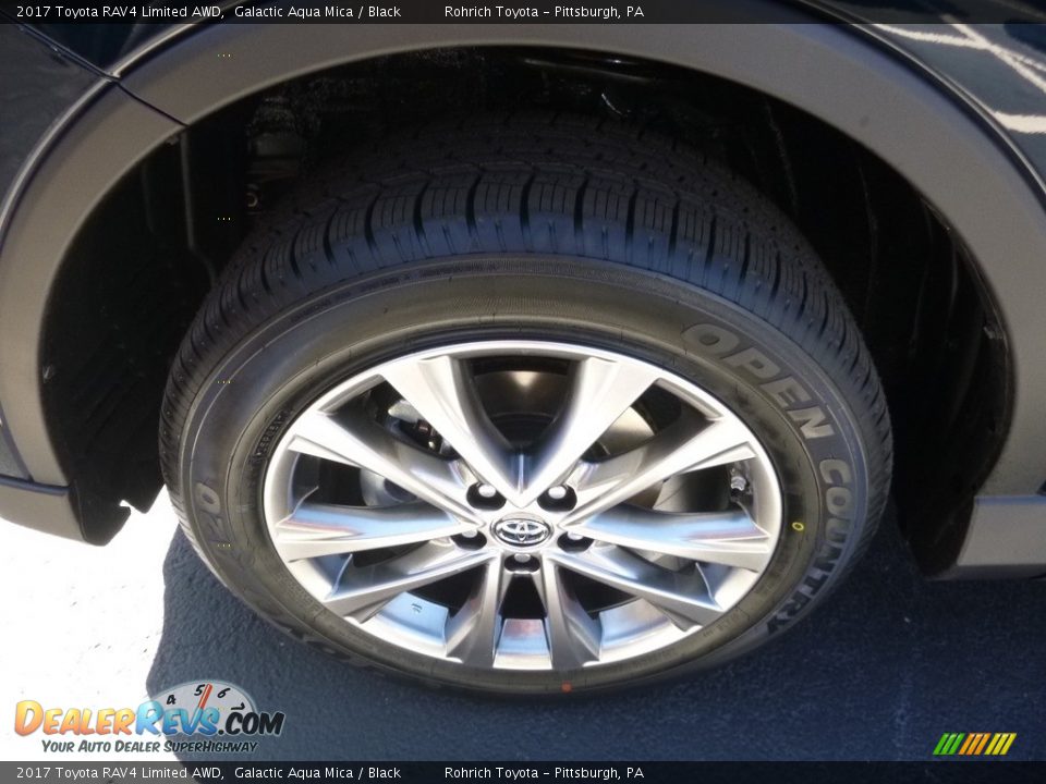 2017 Toyota RAV4 Limited AWD Galactic Aqua Mica / Black Photo #5