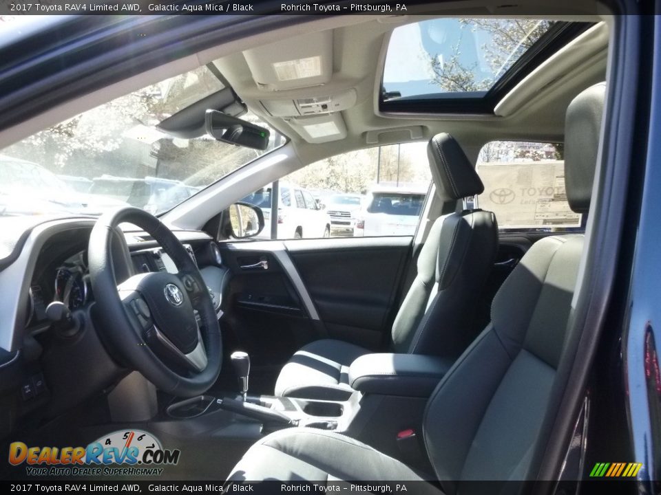 2017 Toyota RAV4 Limited AWD Galactic Aqua Mica / Black Photo #7