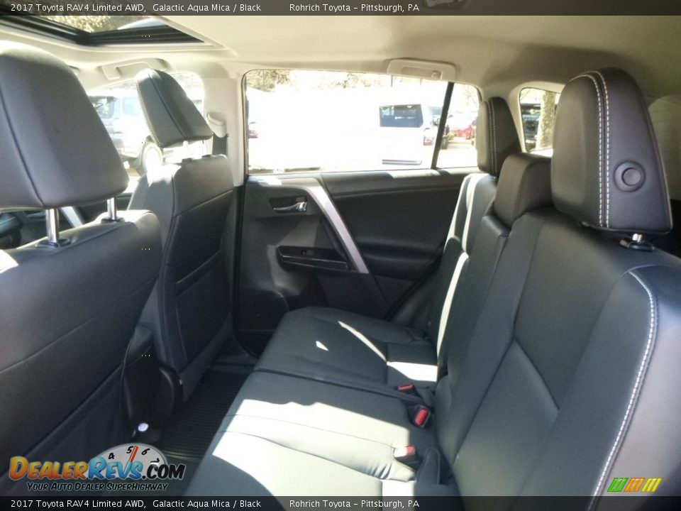2017 Toyota RAV4 Limited AWD Galactic Aqua Mica / Black Photo #8