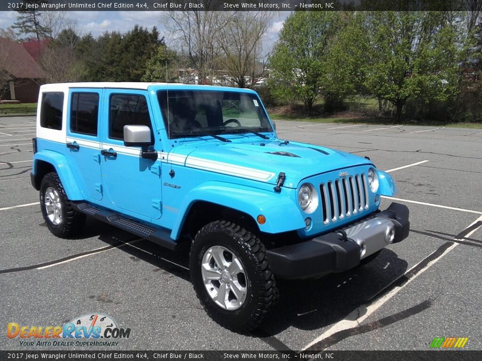 2017 Jeep Wrangler Unlimited Chief Edition 4x4 Chief Blue / Black Photo #4