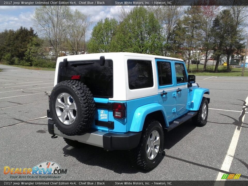 2017 Jeep Wrangler Unlimited Chief Edition 4x4 Chief Blue / Black Photo #6