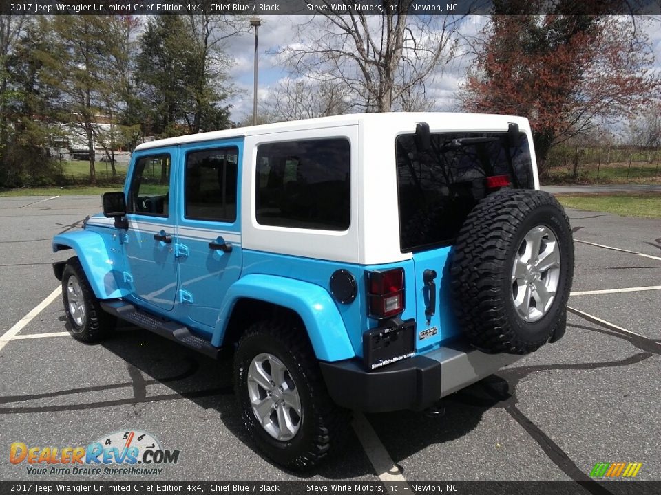 2017 Jeep Wrangler Unlimited Chief Edition 4x4 Chief Blue / Black Photo #8