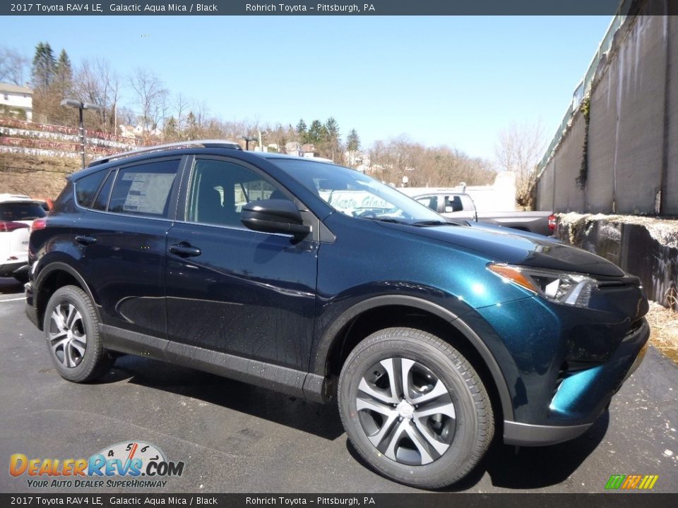 2017 Toyota RAV4 LE Galactic Aqua Mica / Black Photo #1