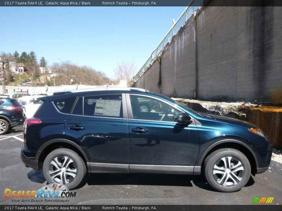 2017 Toyota RAV4 LE Galactic Aqua Mica / Black Photo #2